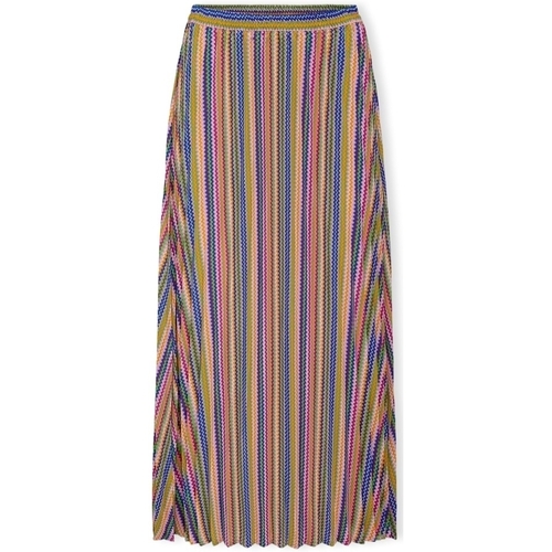 textil Mujer Faldas Only Alma Life Poly Skirt - Begonia Pink Multicolor