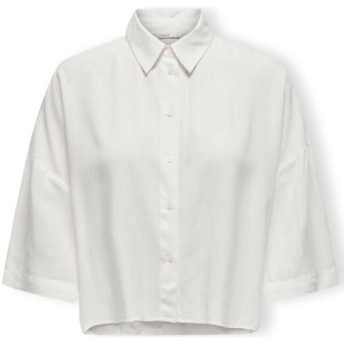 textil Mujer Tops / Blusas Only Noos Astrid Life Shirt 2/4 - Cloud Dancer Blanco