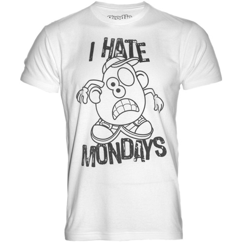 textil Hombre Camisetas manga larga Goodie Two Sleeves I Hate Mondays Blanco
