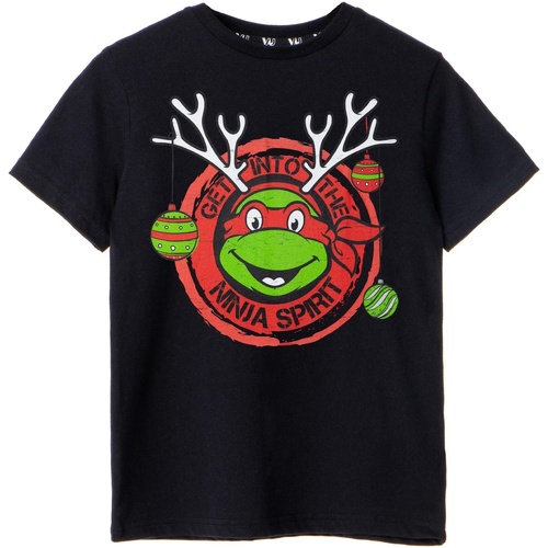 textil Niño Tops y Camisetas Teenage Mutant Ninja Turtles Get Into The Ninja Spirit Negro