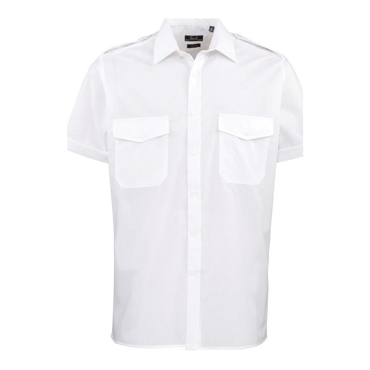 textil Hombre Camisas manga corta Premier PR212 Blanco