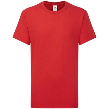 textil Niños Camisetas manga corta Fruit Of The Loom Iconic 195 Premium Rojo