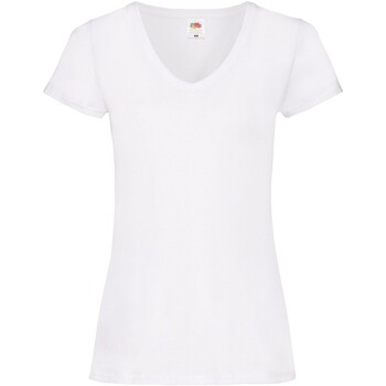 textil Mujer Camisetas manga larga Fruit Of The Loom SS047 Blanco