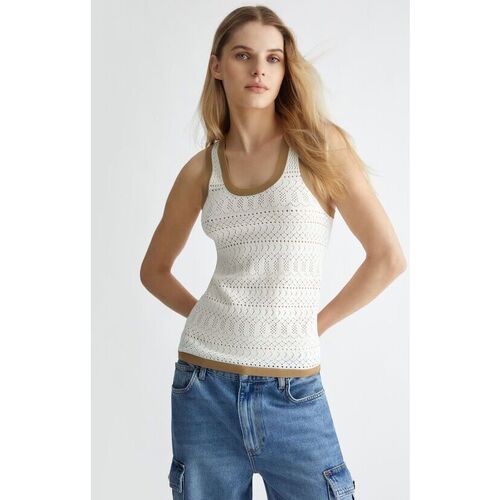 textil Mujer Camisetas sin mangas Liu Jo MA4371 MS52N-C3400 Blanco