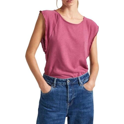 textil Mujer Tops y Camisetas Pepe jeans KAI Rosa