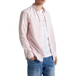 textil Hombre Camisas manga larga Pepe jeans PIGDON Rosa