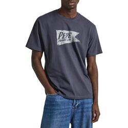textil Hombre Camisetas manga corta Pepe jeans SINGLE CARDIFF Gris
