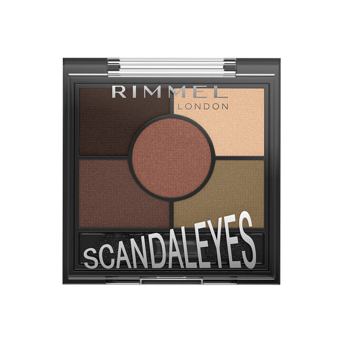 Belleza Mujer Sombra de ojos & bases Rimmel London Scandaleyes Paleta De Sombras 002-brixton Brown 3,80 Gr 