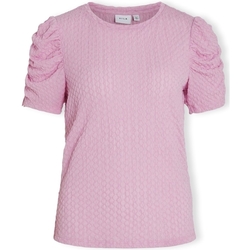 textil Mujer Tops / Blusas Vila Noos Top Anine S/S - Pastel Lavender Rosa