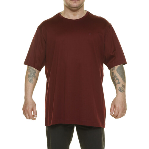 textil Hombre Camisetas manga corta Max Fort P24462 Burdeo