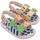 Zapatos Niños Sandalias Melissa MINI  Estrelar + Fábula B Baby Sandals - Beige/Blue Multicolor