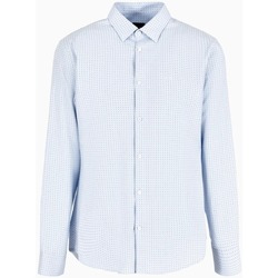 textil Hombre Camisas manga larga EAX 3DZC37ZN4MZ Azul