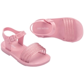 Melissa MINI  Mar Wave Baby Sandals - Pink/Glitter Pink Rosa
