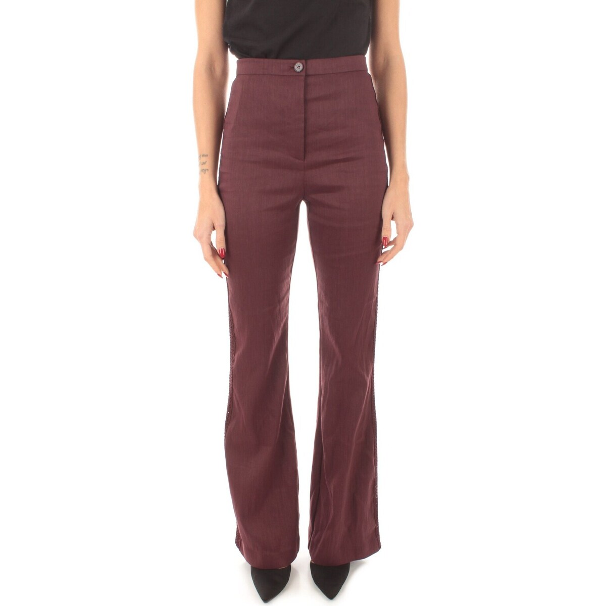 textil Mujer Pantalones con 5 bolsillos Patrizia Pepe 2P1604/A268 Violeta