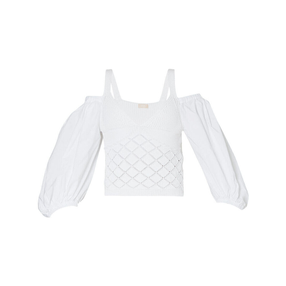 textil Mujer Jerséis Liu Jo Jersey de algodón Blanco