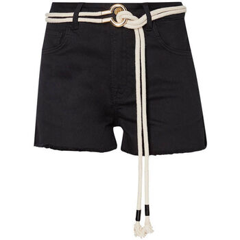 textil Mujer Shorts / Bermudas Liu Jo Pantalón corto Bottom Up con cinturón Negro