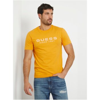 textil Hombre Camisetas manga corta Guess M4GI61 J1314 - Hombres Naranja
