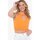 textil Tops y Camisetas Guess W4GZ24 Z2ZN0 - Mujer Naranja