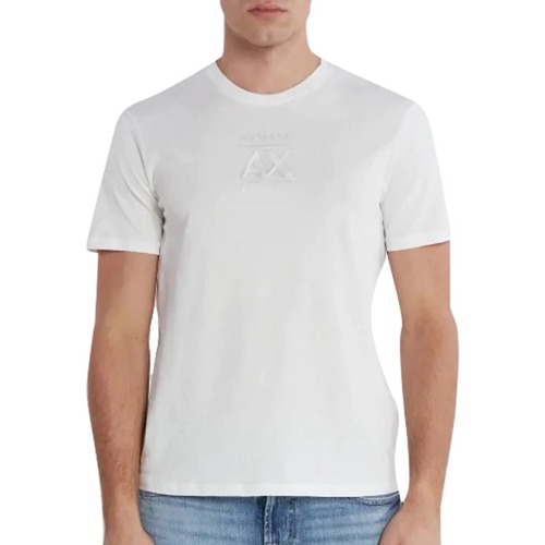 textil Hombre Tops y Camisetas EAX 3DZTBFZJ3VZ Blanco