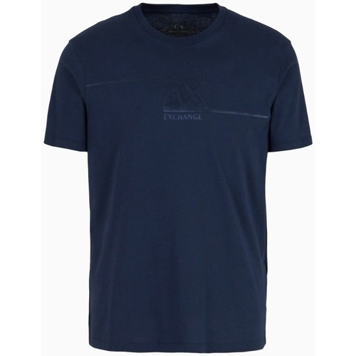 textil Hombre Tops y Camisetas EAX 3DZTBFZJ3VZ Azul