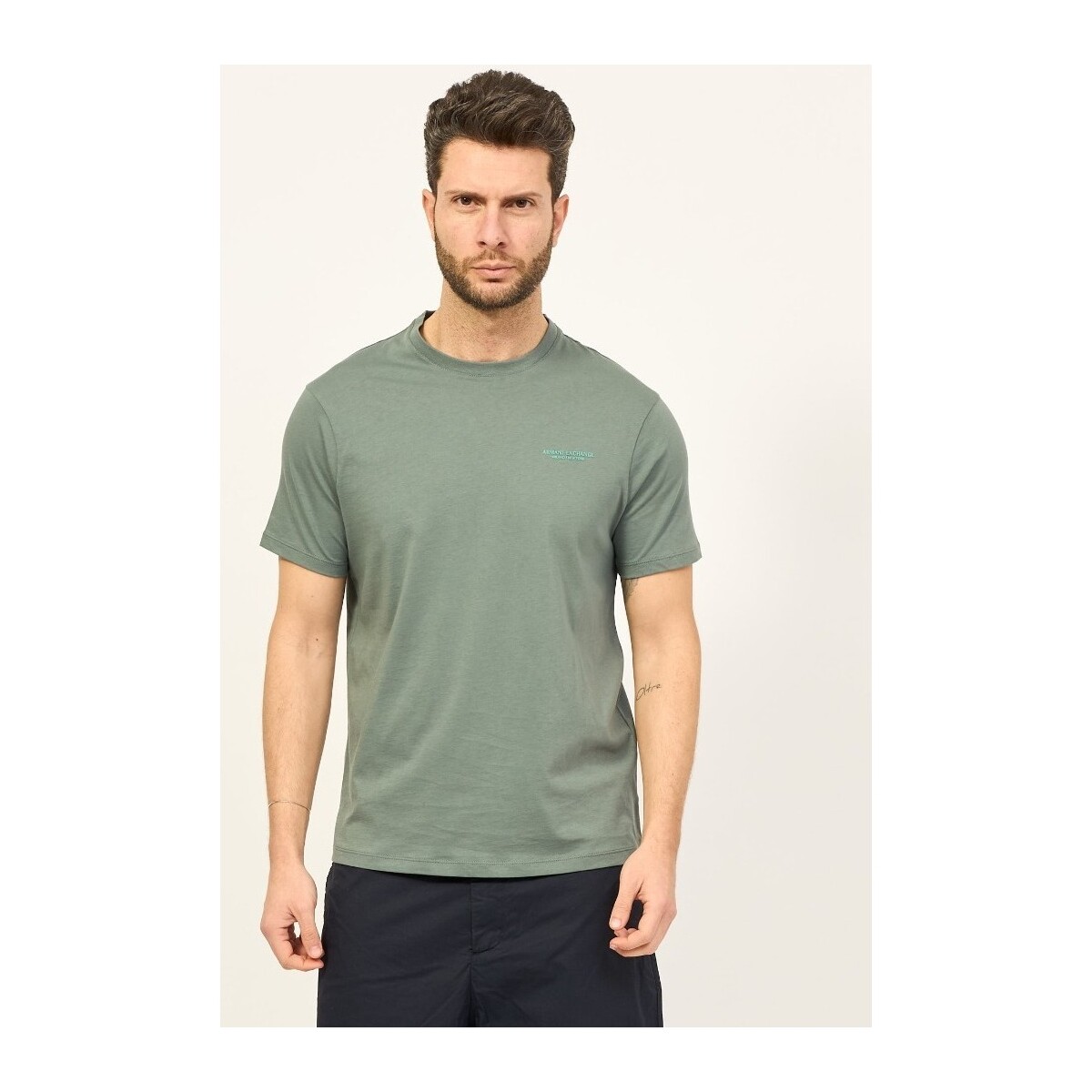 textil Hombre Tops y Camisetas EAX 8NZT91Z8H4Z Verde