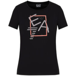 textil Mujer Camisetas manga corta Emporio Armani EA7 3DTT32-TJFKZ Negro