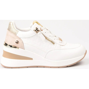 Zapatos Mujer Derbie & Richelieu Xti Sneakers  Cuña Troquelada 142413 Blanco Blanco
