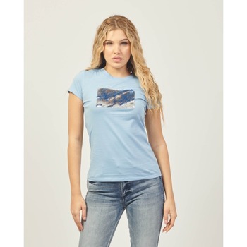 textil Mujer Tops y Camisetas EAX 8NYTDLYJ73Z Azul