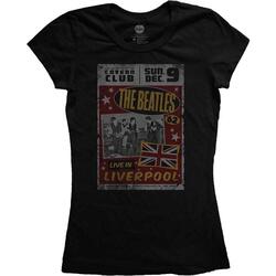 textil Mujer Camisetas manga larga The Beatles Live In Liverpool Negro