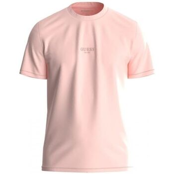 textil Hombre Tops y Camisetas Guess M2YI72 I3Z14 AIDY-A61D SUNWASH PINK Rosa