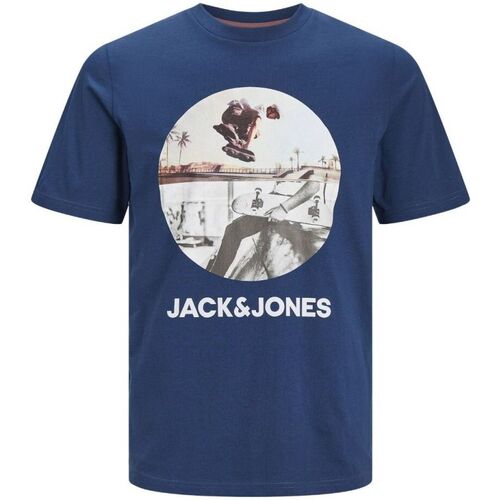 textil Niño Tops y Camisetas Jack & Jones 12249870 NAVIN-ENSIGN BLUE Azul