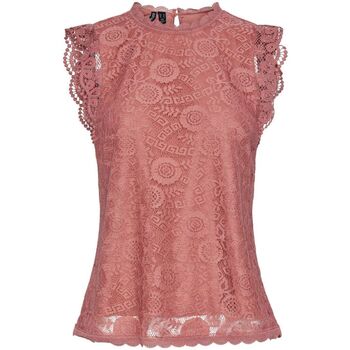 textil Mujer Camisetas sin mangas Pieces 17120454 OLLINE-CANYON ROSE Rosa