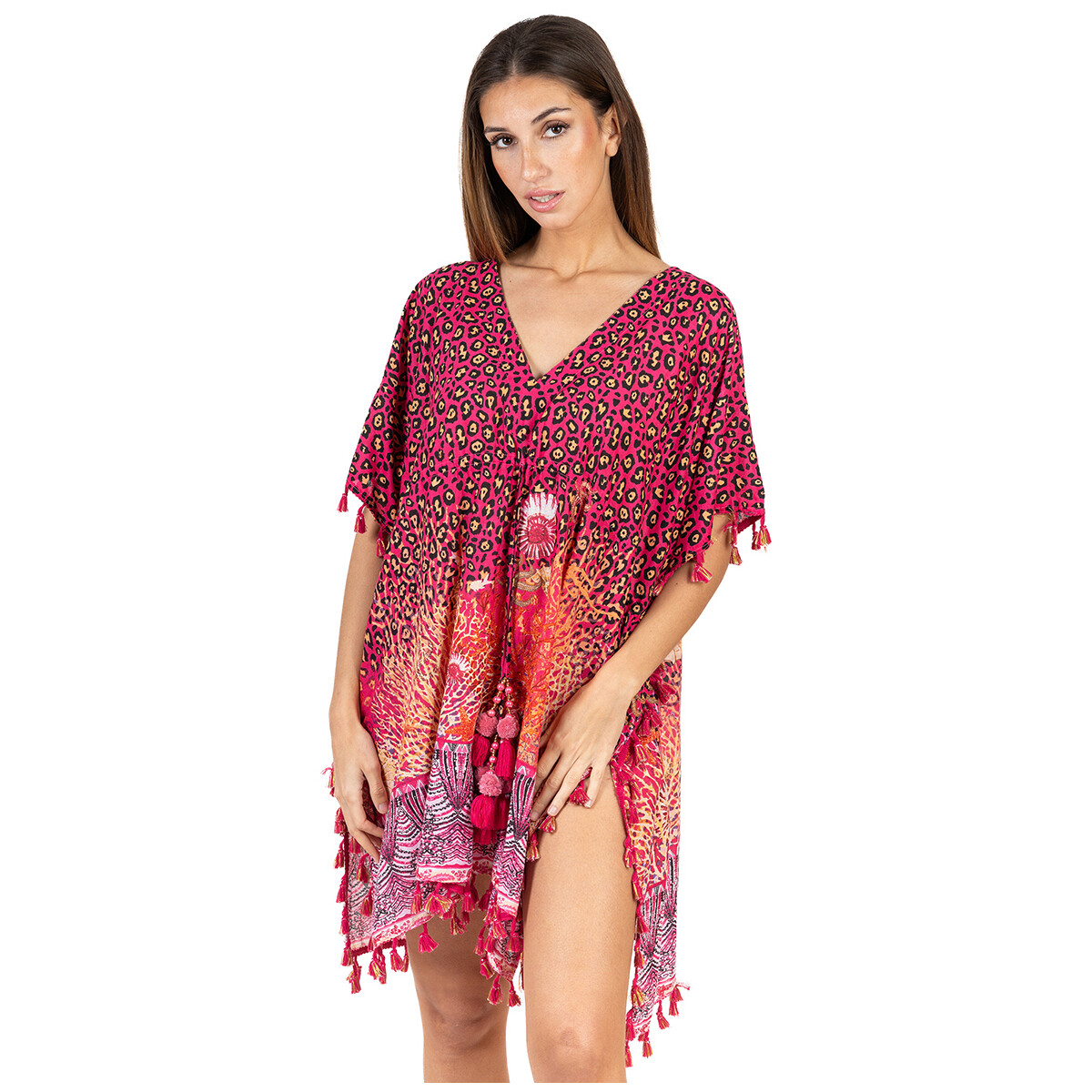 textil Mujer Vestidos Isla Bonita By Sigris Kaftan Rosa