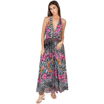 textil Mujer Vestidos largos Isla Bonita By Sigris Vestido Largo Midi Multicolor