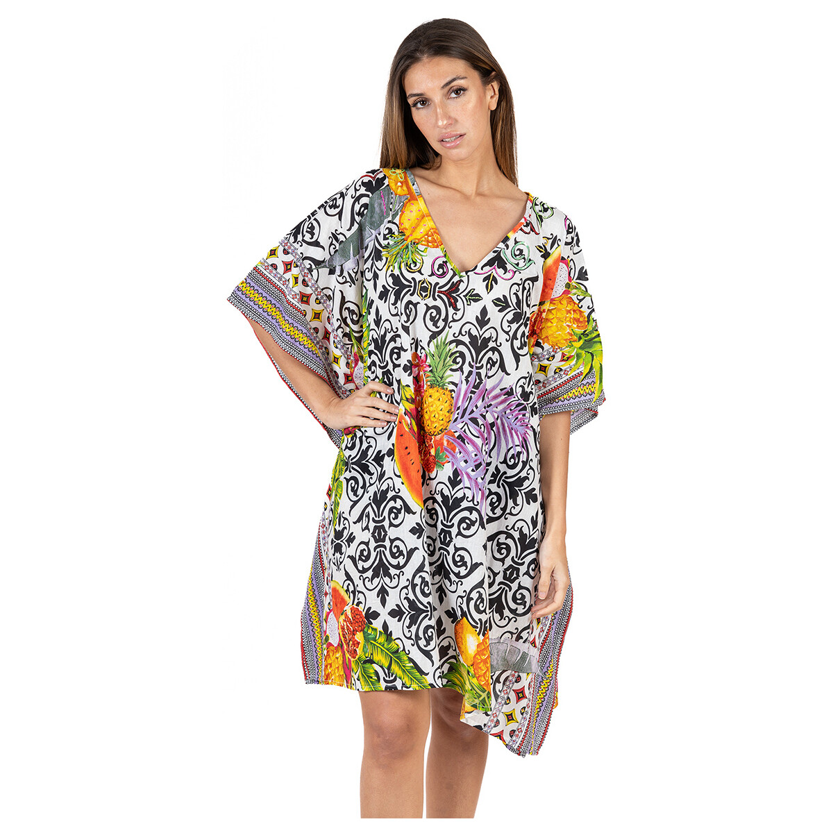 textil Mujer Vestidos Isla Bonita By Sigris Kaftan Multicolor