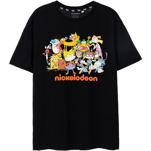 textil Hombre Camisetas manga corta Nickelodeon  Negro