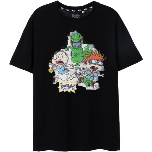 textil Hombre Camisetas manga larga Rugrats NS8029 Negro