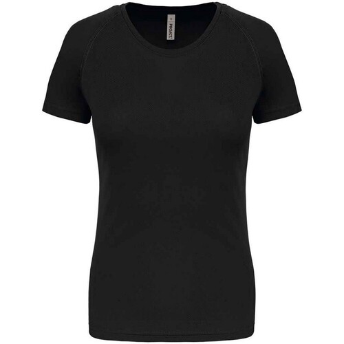 textil Mujer Camisetas manga larga Proact PC6776 Negro