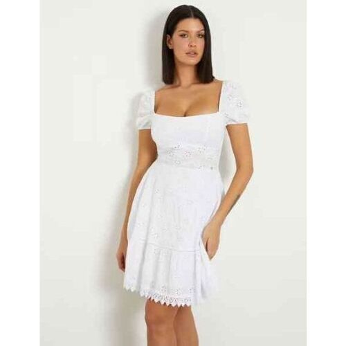 textil Mujer Vestidos Guess W4GK50 WG590-G011 Blanco