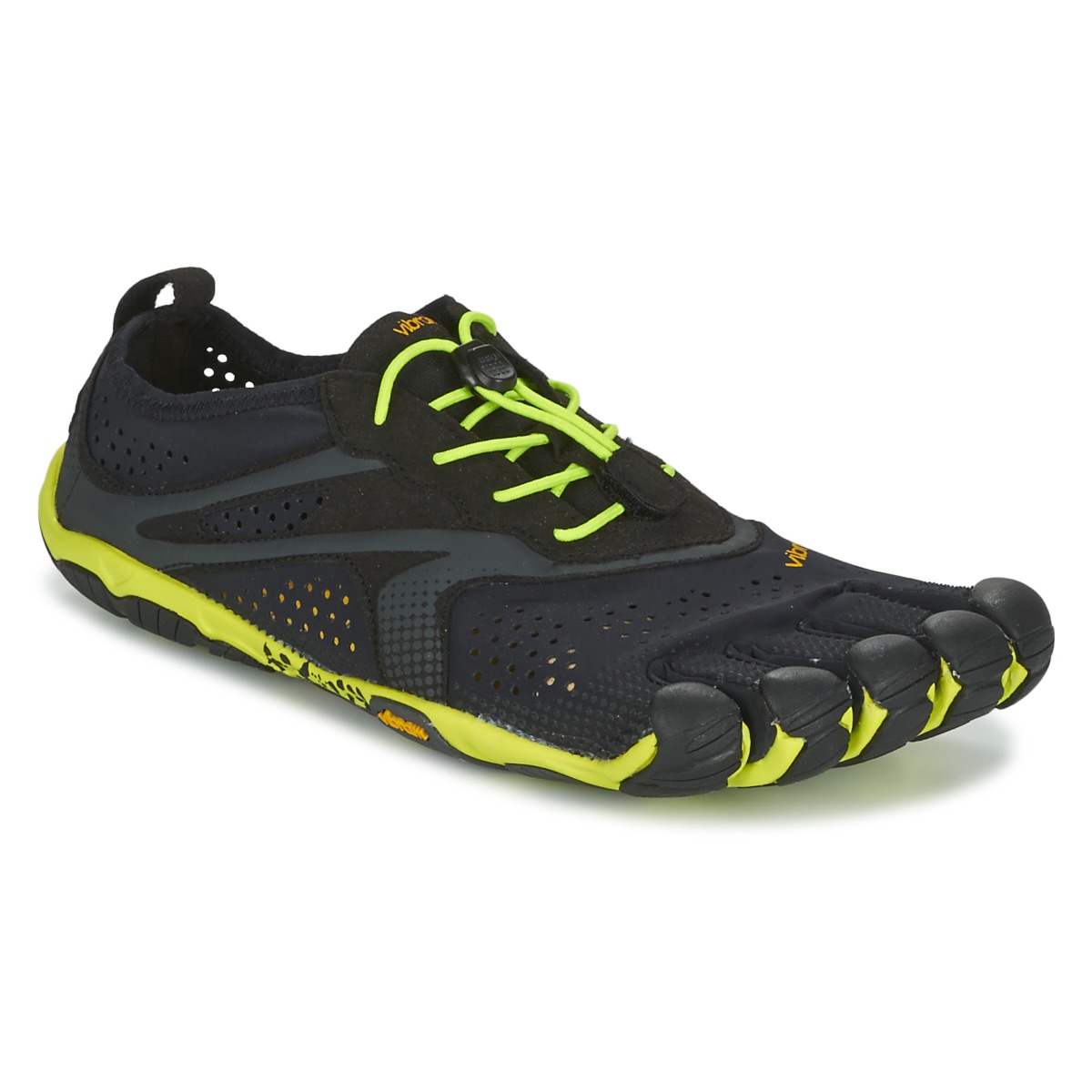 Zapatos Hombre Running / trail Vibram Fivefingers V-RUN Negro / Amarillo