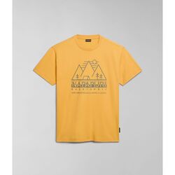 textil Hombre Tops y Camisetas Napapijri S-FABER NP0A4HQE-1YJ YELLOW KUMQUAT Amarillo