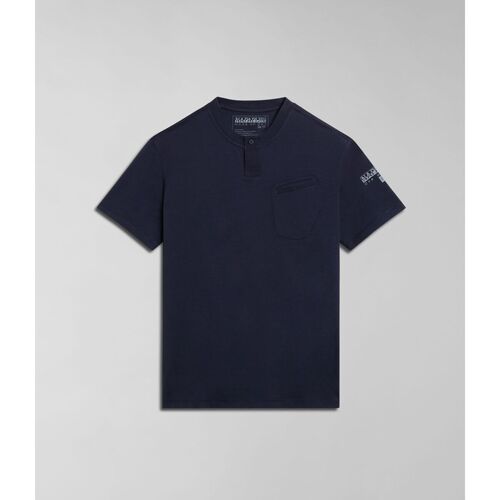 textil Hombre Tops y Camisetas Napapijri S-MELVILLE NP0A4HQL-176 BLU MARINE Azul