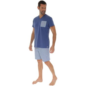 textil Hombre Pijama Pilus FAUSTIN Azul