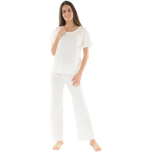 textil Mujer Pijama Pilus ERIKA Blanco