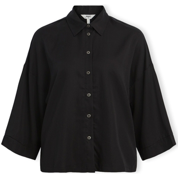 textil Mujer Tops / Blusas Object Noos Tilda Boxy Shirt - Black Negro