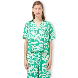 textil Mujer Tops / Blusas Compania Fantastica COMPAÑIA FANTÁSTICA Shirt 43008 - Flowers Verde
