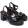 Zapatos Mujer Sandalias Porronet SANDALIAS DE TACÓN EN PIEL  ISIE 3052 NEGRO Negro