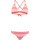 textil Mujer Bikini Rip Curl SUNRAYS STRIPE FIXED TRI SET Rosa