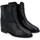 Zapatos Mujer Low boots Via Roma 15 Botín  de cuero negro Otros