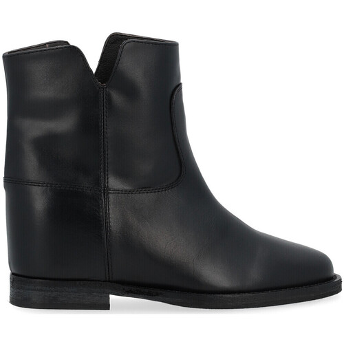 Zapatos Mujer Low boots Via Roma 15 Un botín  de cuero negro Otros
